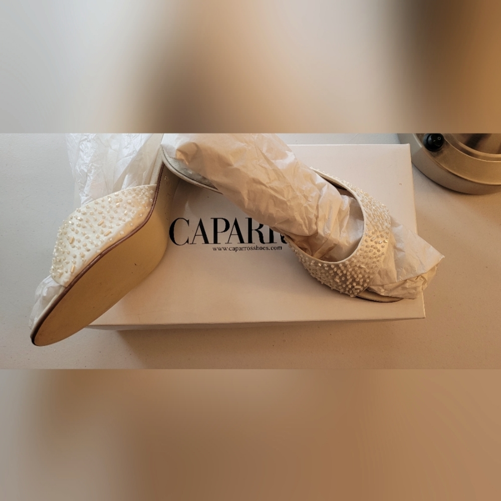 Champagne Satin Slides